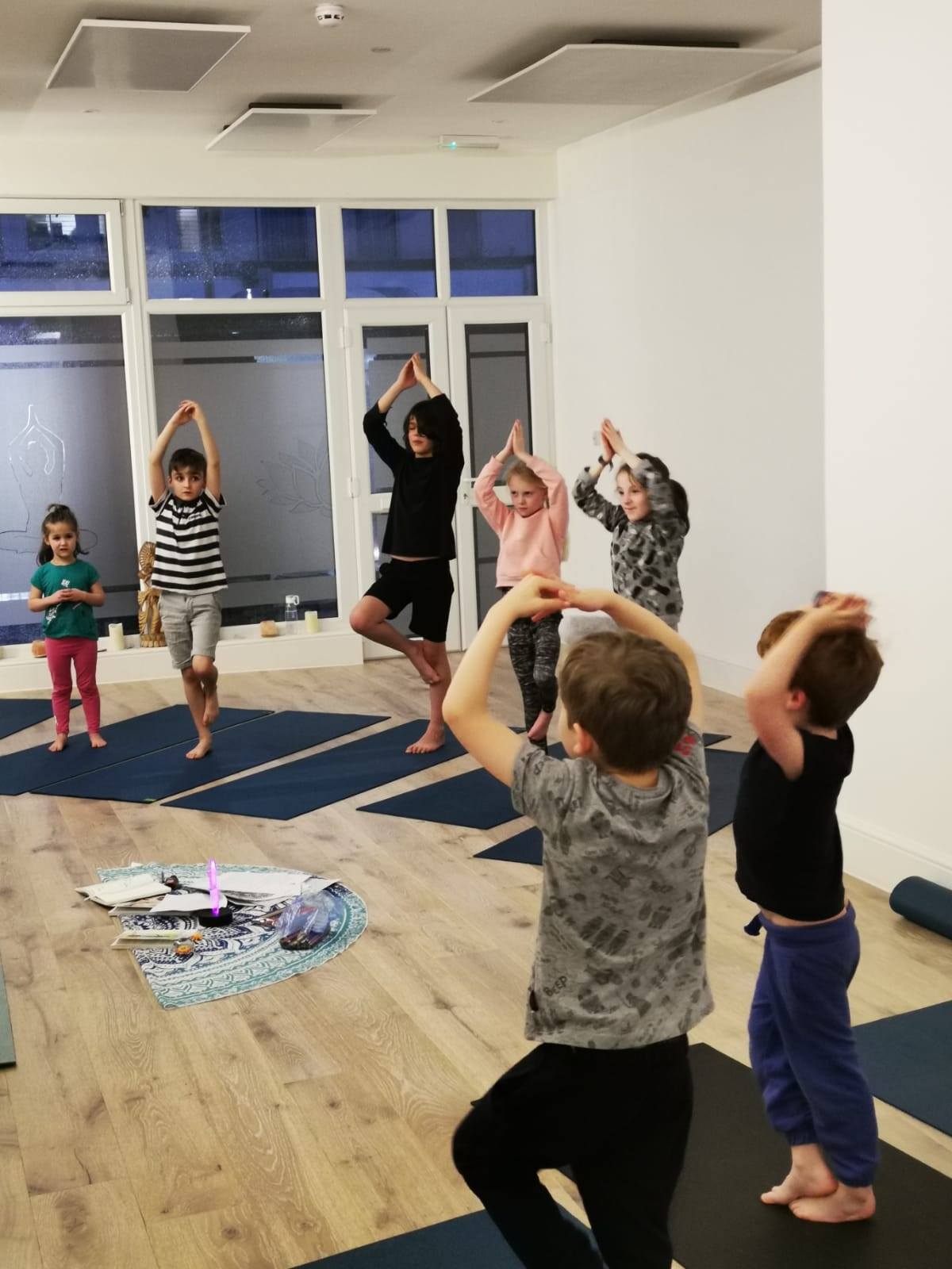 Kids yoga every Tuesday 4.15pm with our